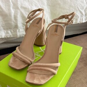Sam Edelman Nude Block Heels